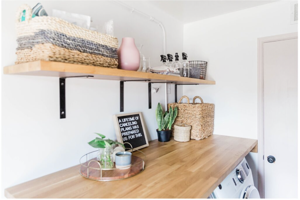 mud room reveal